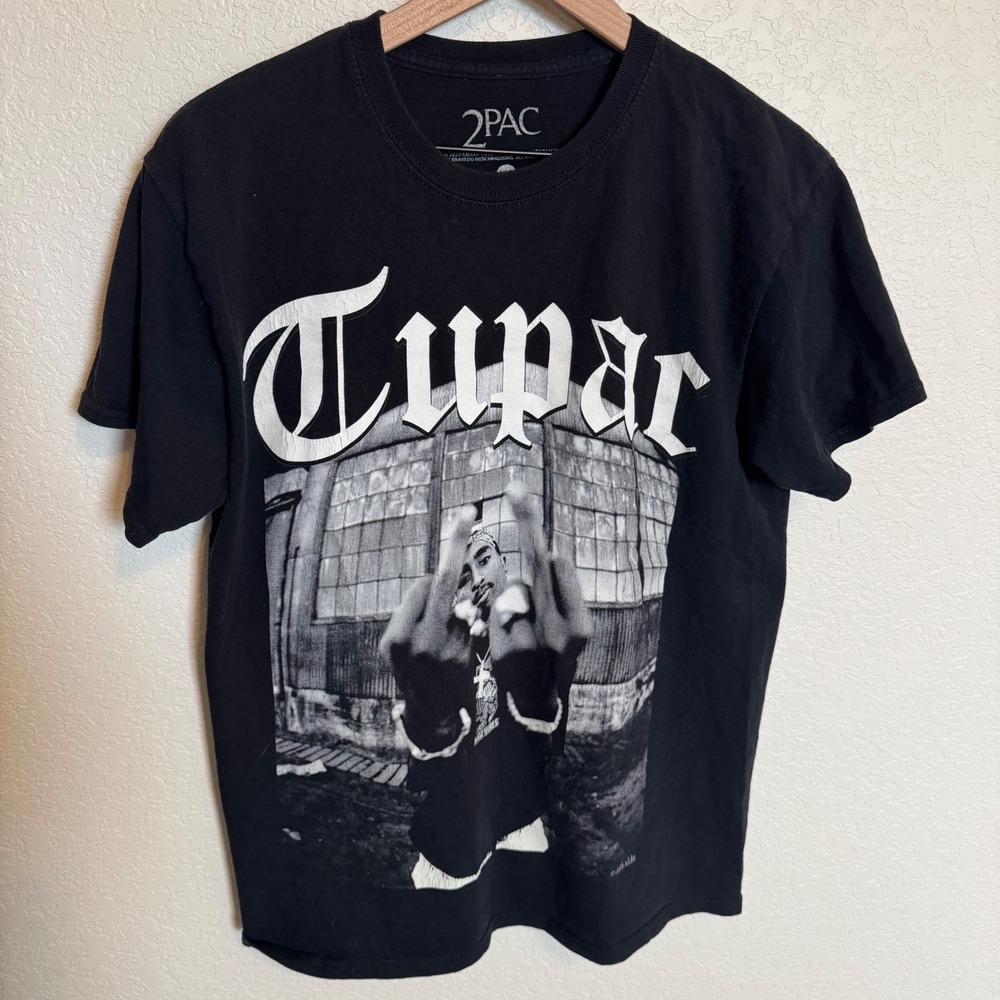 Vintage Rap Tee 2Pac Graphic T-Shirt Size Medium Black